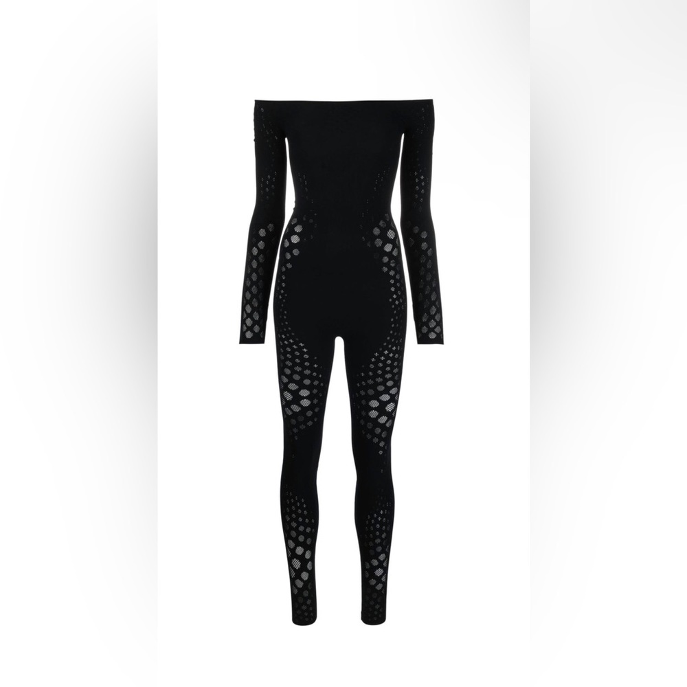 Wolford
Dots Illusion off-shoulder jumpsuit